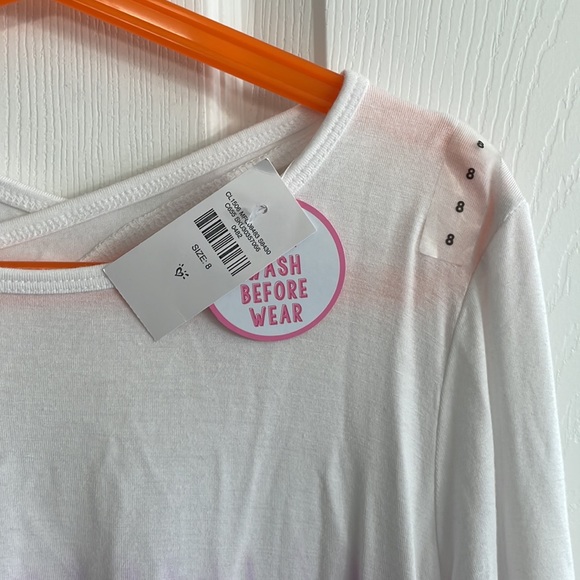 NWT Girls Justice LS Tied Dyed Shirt - Picture 2 of 4